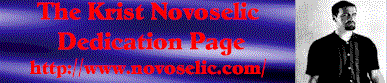 The Krist Novoselic Dedication Page